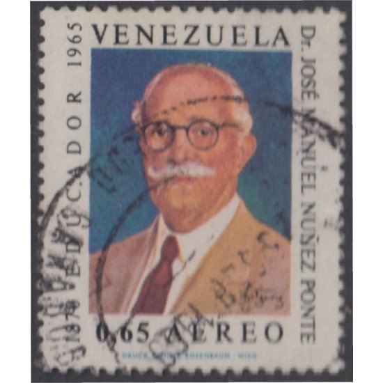 Venezuela A- 941 1968 Dr. José Manuel Núñez Ponte usados Venezuela A- 941 1968 Dr. José Manuel Núñez Ponte usados