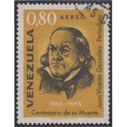 Venezuela A- 924 1967 Periodista Juan Vicente González usados Venezuela A- 924 1967 Periodista Juan Vicente González usados
