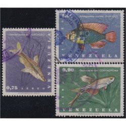 Venezuela A- 891/93 1966 Fauna Peces Fishes usados Venezuela A- 891/93 1966 Fauna Peces Fishes usados