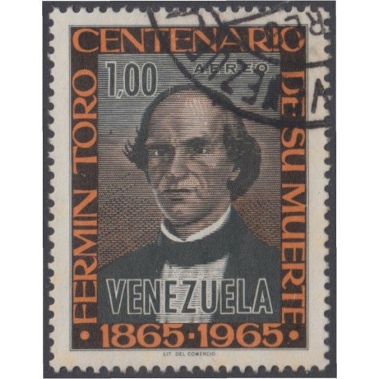 Venezuela  A- 871 1965 Fermín Toro Centenario de su Muerte usados