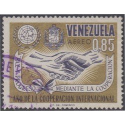 Venezuela A- 869 1965 Año de la Cooperación Internacional usados Venezuela A- 869 1965 Año de la Cooperación Internacional usados