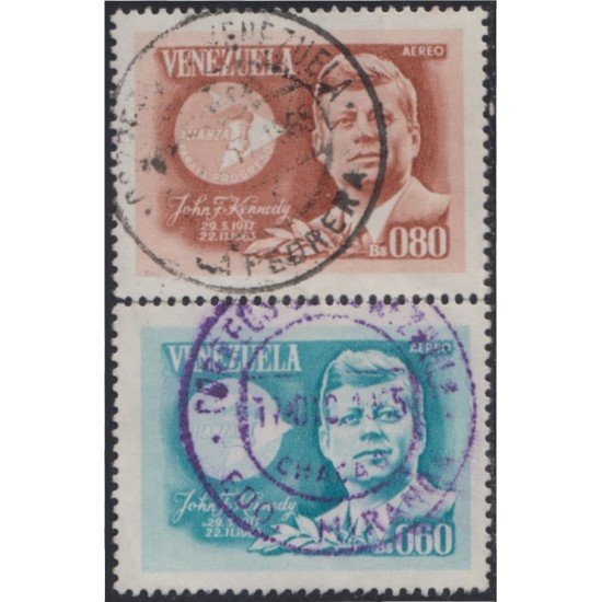 Venezuela A- 860/61 1965 John F. Kennedy usados Venezuela A- 860/61 1965 John F. Kennedy usados
