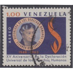 Venezuela A- 813 1964 Eleanor Roosevelt usados Venezuela A- 813 1964 Eleanor Roosevelt usados