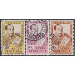Venezuela A- 810/12 1964 Rómulo Gallegos usados Venezuela A- 810/12 1964 Rómulo Gallegos usados