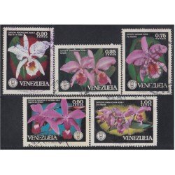 Venezuela A- 1016/20 1971 Orquídeas Flores Flowers usados Venezuela A- 1016/20 1971 Orquídeas Flores Flowers usados