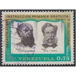Venezuela A- 992 1964 Gra. Antonio Guzmán Blanco Dr. Martín Sanabria usados Venezuela A- 992 1964 Gra. Antonio Guzmán Blanco Dr. Martín Sanabria usados