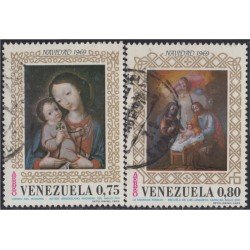 Venezuela A- 978/79 Navidad La Sagrada Familia usados Venezuela A- 978/79 Navidad La Sagrada Familia usados