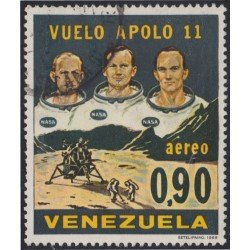 Venezuela A- 977 1969 Vuelo Apolo XI usados Venezuela A- 977 1969 Vuelo Apolo XI usados