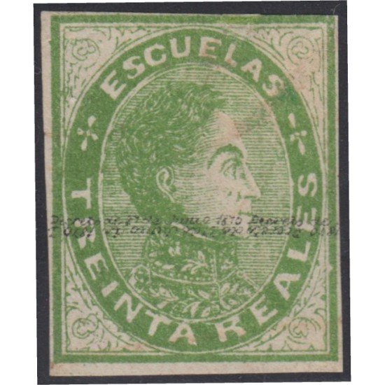 Venezuela Fiscales postales 13A 1871 Simón Bolívar MNH Venezuela Fiscales postales 13A 1871 Simón Bolívar MNH