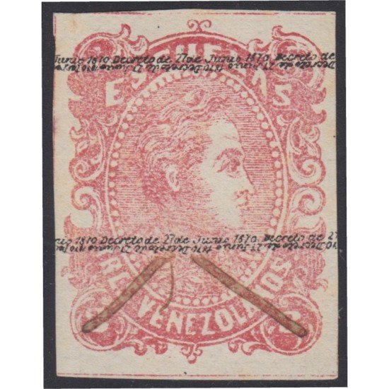 Venezuela Fiscales postales 21 1879 Simón Bolívar Decreto de 27 de junio usados Venezuela Fiscales postales 21 1879 Simón Bolívar Decreto de 27 de junio usados