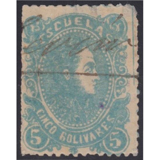 Venezuela Fiscales postales 29 1880 Simón Bolívar Tipo meme in sobrecarga usados Venezuela Fiscales postales 29 1880 Simón Bolívar Tipo meme in sobrecarga usados
