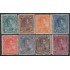 Venezuela Fiscales postales 33/40 1882 Simón Bolívar varios marcos MH