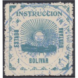 Venezuela Fiscales postales 94 1903 Instrucción Estado Guayana usados Venezuela Fiscales postales 94 1903 Instrucción Estado Guayana usados