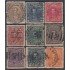 Venezuela Fiscales postales 126/34 1915 Mariscal Sucre Varios marcos usados