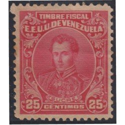 Venezuela Fiscales postales 128 1915 Mariscal Sucre sin goma Venezuela Fiscales postales 128 1915 Mariscal Sucre sin goma