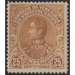 Venezuela Letras Recomendadas 1 1899 Simón Bolívar MNH Venezuela Letras Recomendadas 1 1899 Simón Bolívar MNH