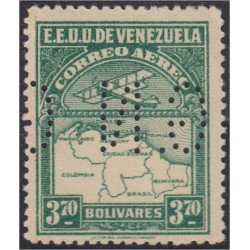 Venezuela Servicio Oficial 14 1931/44 Sello correo aéreo con perforación GN MNH Venezuela Servicio Oficial 14 1931/44 Sello correo aéreo con perforación GN MNH