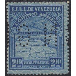 Venezuela Servicio Oficial 31 1931/44 Sello correo aéreo con perforación GN MNH Venezuela Servicio Oficial 31 1931/44 Sello correo aéreo con perforación GN MNH