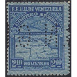 Venezuela Servicio Oficial 31 1931/44 Sello correo aéreo con perforación GN MH Venezuela Servicio Oficial 31 1931/44 Sello correo aéreo con perforación GN MH