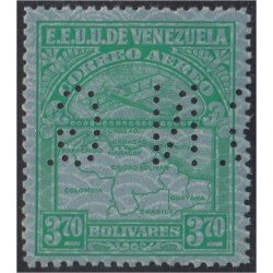 Venezuela Servicio Oficial 35 1931/44 Sello correo aéreo con perforación GN MNH