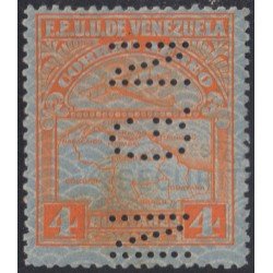 Venezuela Servicio Oficial 36 1931/44 Sello correo aéreo con perforación GN MH