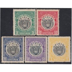 Venezuela Timbres Servicio 20/24 1912 Escudo Centro negro MH Venezuela Timbres Servicio 20/24 1912 Escudo Centro negro MH