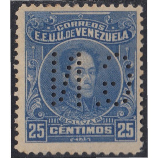 Venezuela Timbres Servicio 41 1925/42 Bolívar letras GN perforadas MH Venezuela Timbres Servicio 41 1925/42 Bolívar letras GN perforadas MH