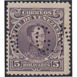 Venezuela Timbres Servicio 55 1925/42 Bolívar letras GN perforadas MNH