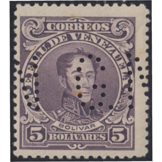 Venezuela Timbres Servicio 55 1925/42 Bolívar letras GN perforadas MH Venezuela Timbres Servicio 55 1925/42 Bolívar letras GN perforadas MH