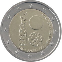 Estonia 2018 2 € euros conmemorativos República Estonia 2018 2 € euros conmemorativos República