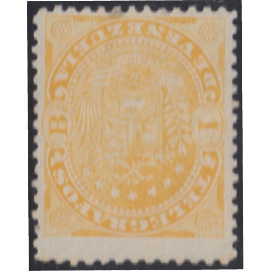 Venezuela Telégrafos 4 1897 Escudo sin goma Venezuela Telégrafos 4 1897 Escudo sin goma