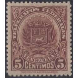 Venezuela Telégrafos 7 1924 Escudo MNH Venezuela Telégrafos 7 1924 Escudo MNH