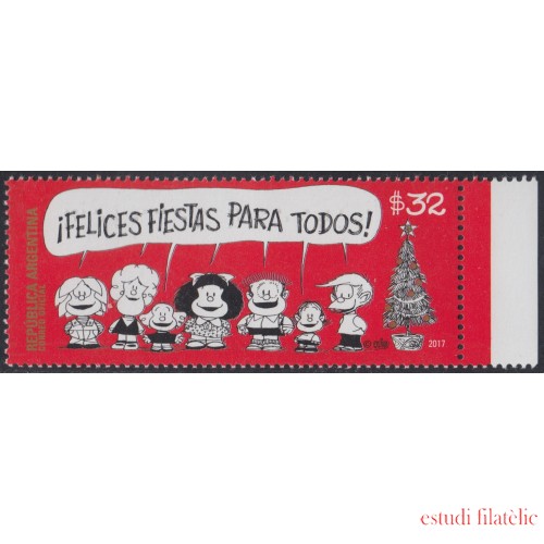 Argentina  3179 2017 Navidad Christmas Mafalda MNH