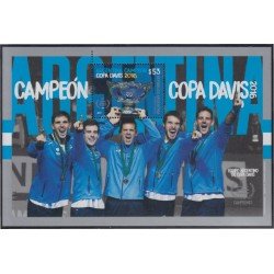 Argentina HB 155 2017 Argentina Campeón de la Copa Davis MNH Argentina HB 155 2017 Argentina Campeón de la Copa Davis MNH