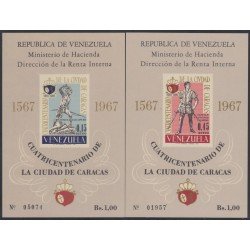 Venezuela 12/13 1967 HB 400 Años de la Ciudad de Caracas MNH Venezuela 12/13 1967 HB 400 Años de la Ciudad de Caracas MNH