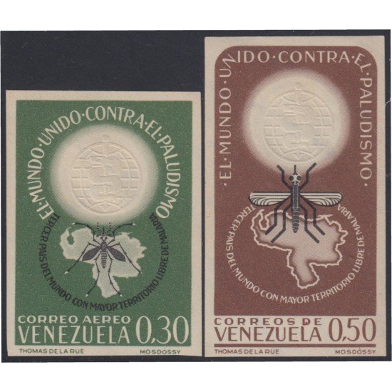 Venezuela 10 SH 1962 El Mundo contra El Paludismo MNH Venezuela 10 SH 1962 El Mundo contra El Paludismo MNH