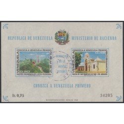 Venezuela 14 HB 1969 Hotel Humboldt Iglesia de San Francisco de Yare usado Venezuela 14 HB 1969 Hotel Humboldt Iglesia de San Francisco de Yare usado