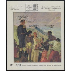 Venezuela 21 HB 1979 200 Años de nacimiento de Bolívar usados Venezuela 21 HB 1979 200 Años de nacimiento de Bolívar usados
