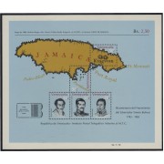 Venezuela 20 HB 1978 Mapa de Jamaica en 1806 Retratos MNH