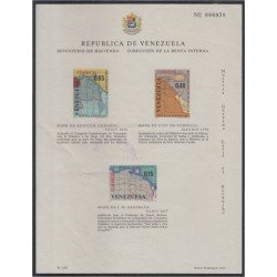Venezuela 11AB 1966 HB Reclamación en Guyana Mapas MNH Venezuela 11AB 1966 HB Reclamación en Guyana Mapas MNH