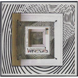 Venezuela 66 HB 2006 Arte del pintor Rafael Soto Espiral MNH Venezuela 66 HB 2006 Arte del pintor Rafael Soto Espiral MNH