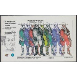 Venezuela 57 HB 1999 20 Aniversario del Parlamento Andino MNH Venezuela 57 HB 1999 20 Aniversario del Parlamento Andino MNH