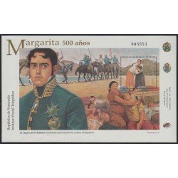 Venezuela 51 HB 1998 Margarita 500 Años La Laguna de los Mártires MNH Venezuela 51 HB 1998 Margarita 500 Años La Laguna de los Mártires MNH