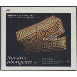 Venezuela 50 HB 1997 Aborígenes Petaca Ye´ Kuana MNH Venezuela 50 HB 1997 Aborígenes Petaca Ye´ Kuana MNH