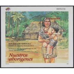 Venezuela 46A HB 1996 Aborígenes MNH Venezuela 46A HB 1996 Aborígenes MNH