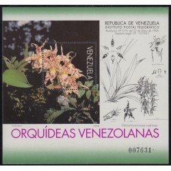 Venezuela 44 HB 1996 Orquídeas Flores Flowers MNH Venezuela 44 HB 1996 Orquídeas Flores Flowers MNH