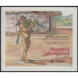 Venezuela 43 HB 1995 Aborígenes MNH Venezuela 43 HB 1995 Aborígenes MNH
