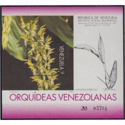 Venezuela 42 HB 1995 Orquídeas Flores Flowers MNH Venezuela 42 HB 1995 Orquídeas Flores Flowers MNH