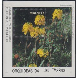 Venezuela 40 HB 1994 Orquídeas Flores Flowers MNH Venezuela 40 HB 1994 Orquídeas Flores Flowers MNH