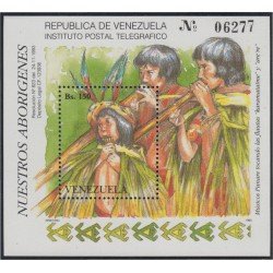 Venezuela 39 HB 1993 Aborígenes MNH Venezuela 39 HB 1993 Aborígenes MNH